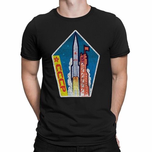 Cccp rocket herren - herren, t-shirt
