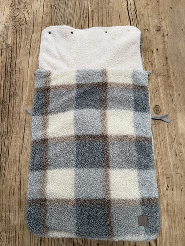 Jollein fußsack kariert blau - jollein,