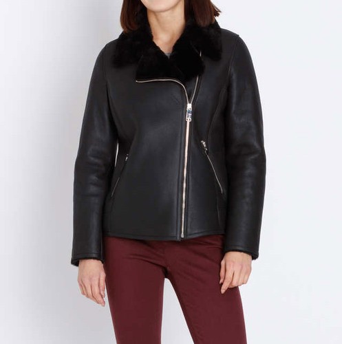 Echt leder jacke schwarz - jacke, 44