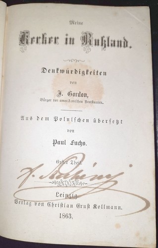 1863 meine kerker - 1863, in