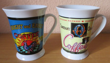 2x große MF Design Kaffeetassen Bright and Early & Constant Coffee