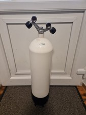 12 Liter Tauchflasche Polaris V ventil Doppelventil 232Bar TÜV bis 04/2028