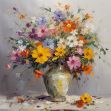 Blumenvase Ölgemälde Luxus