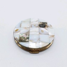 Vintage Puderdose mit Spiegel