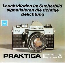 PENTACON Prospekt PRAKTICA DTL3 DTL 3 Kamera Broschüre Flektogon Pancolar (Y4836