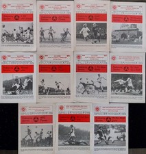11 Fußballprogramme Sachsenring Zwickau DDR Oberliga 1979/80