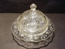 Alte runde Butterdose "Frische