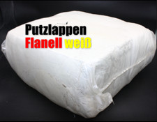 Putzlappen flanell weiß - flanell,