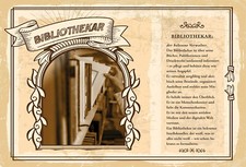 Holzschild 18x12 Bibliothekar