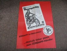 Poster ,  KS 50 Watercooled  ,,   Zündapp  1976 ,,  brochure ,,,, kein Prospekt,