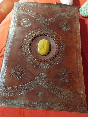 Notizbuch leder groß - leder,
