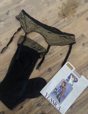 Strümpfe Mit Halter Gold