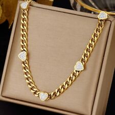 Luxus Edelstahl Halskette