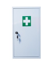 Stahl Verbandschrank mit Verbandmaterial DIN 13157 Erste Hilfe Medizinschrank 
