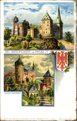 Künstler zernial mylau - ak,