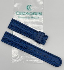 NOS Chronoswiss Blue Shark Leather Watch Strap - 20mm
