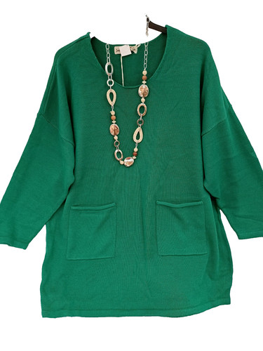 Dicker strick pullover tunika - dicker, strick-pullover