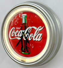 Enjoy Coca Cola rote LED "Neon Effekt" Wanduhr Mancave Werbung