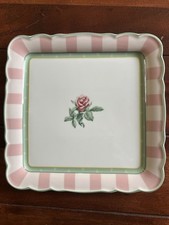 Hutschenreuther Medley Parklane Soft Pink Platte, Kuchenplatte 23 cm  x 23 cm