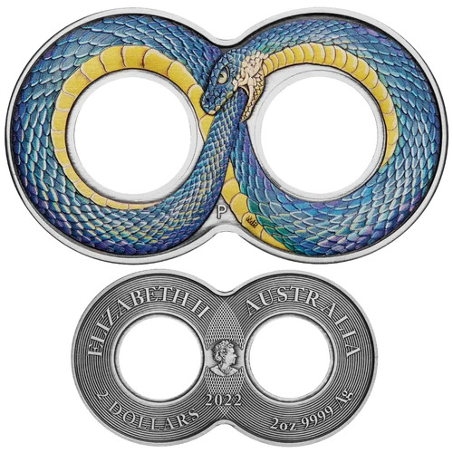 Silbermünze ouroboros 2022 - silbermünze,
