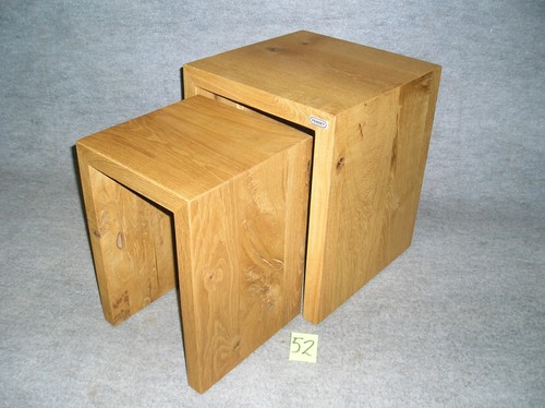 Wildeiche satztisch doppelset - wildeiche,