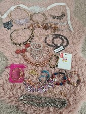 Konvolut Schmuck H&M Ketten teilweise neu Statement Armbänder Ohrringe