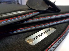 Performance Fußmatten für BMW X5 F15 Bj.2013-2018 Velours Metall-Logo Automatten