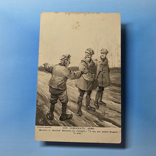 Comic postkarte weltkrieg - postkarte,
