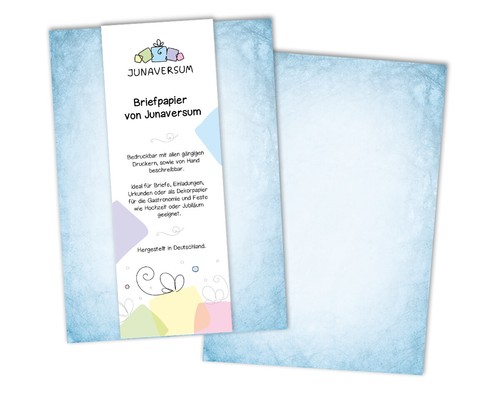 Briefpapier blau briefbogen - briefpapier,