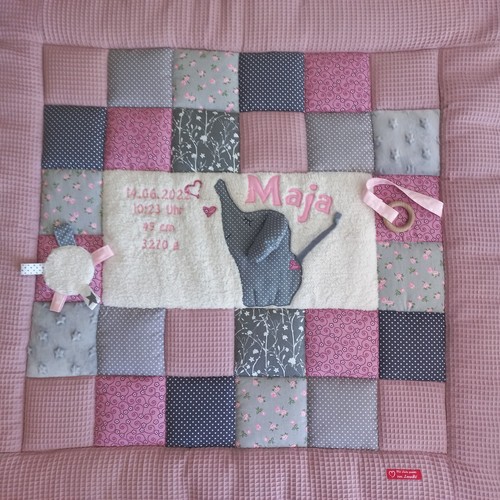 Krabbeldecke patchwork - krabbeldecke,