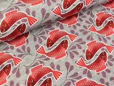 Hamburger Liebe Baumwolljersey Weekender Pedro Fische mittelgrau meliert