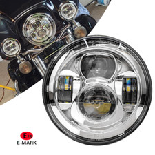 7 Zoll Chrom LED SCHEINWERFER