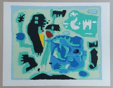 Willi BAUMEISTER (1889-1955) KOMPOSITION IN GRÜN Edition Segers Siebdruck 1996