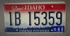 Original USA Nummernschild * US Kennzeichen * License plate IDAHO, antik, Scenic