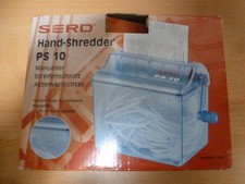 AKTENVERNICHTER   /Serd  PS  10/ Hand Shredder/ Papier