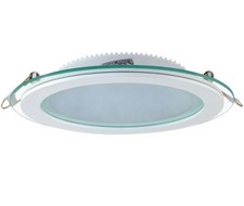 ONE-MIN LED Glas Einbaustrahler Panel - Deckenleuchte - Eckig Rund 6W 12W 15W