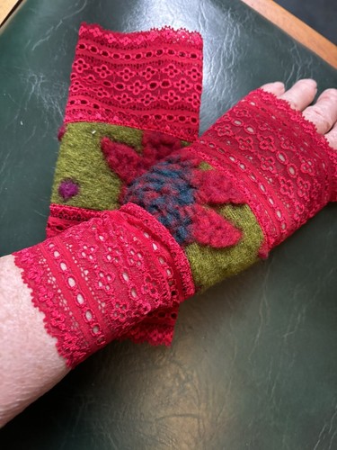 Armstulpen walkloden loden - walkloden,