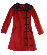 Damen Woll Mantel Jacke Goa