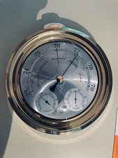 Barigo Wetterstation Goldfarben Rund 21 cm Sehr Edel und Selten