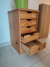 Rollcontainer Kiefer Vollholz