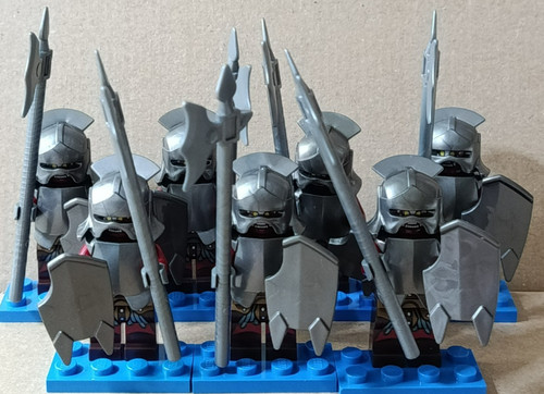 Uruk hai mit - uruk-hai, speer,