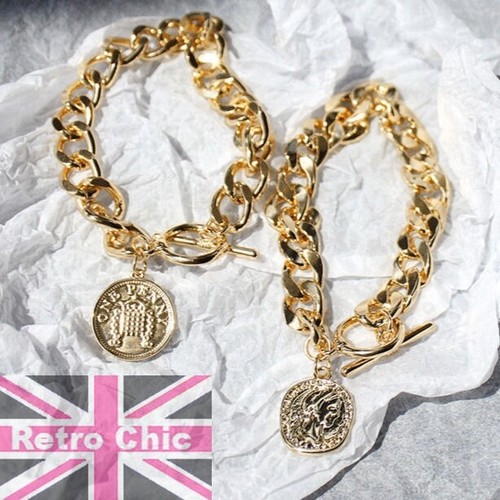 Vergoldet knebel armband - vergoldet,