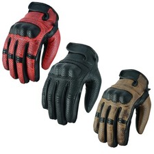 Motorcycle Leather Gloves Mens