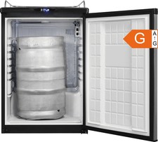 Exquisit Bierkühlschrank 163L Inox Temperatursteuerung BK160-HE-300G