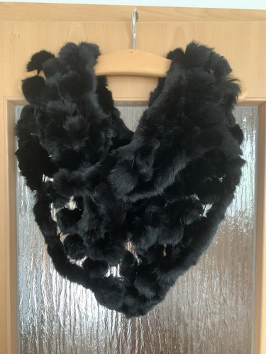 Kaninchen schal schwarz - schal,
