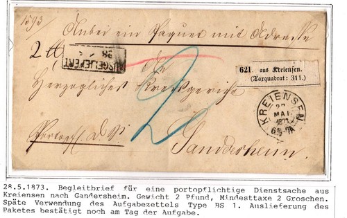Braunschweig paketbegleitbrief - braunschweig,