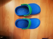 Kinder Clogs Hausschuhe Gr. 25 blau, wasserabweisend