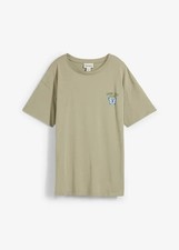 Neu T-Shirt aus reiner Bio-Baumwolle Gr. 44/46 Seegras Damen Basic-Shirt Tunika