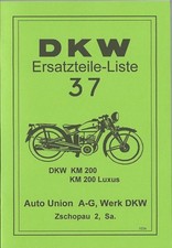 Ersatzteile Liste, DKW KM 200 + Luxus, Nr.37, A 5,