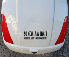 50 CCM am Limit 20cm APE Vespa Roller Tuning Aufkleber Farbwahl V015